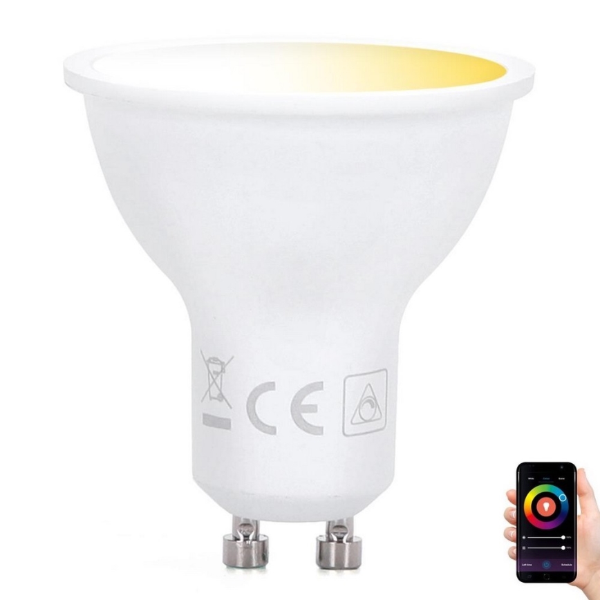 Світлодіодна лампочка з регулюванням яскравості GU10/5W/230V 3000-6500K Wi-Fi - Aigostar