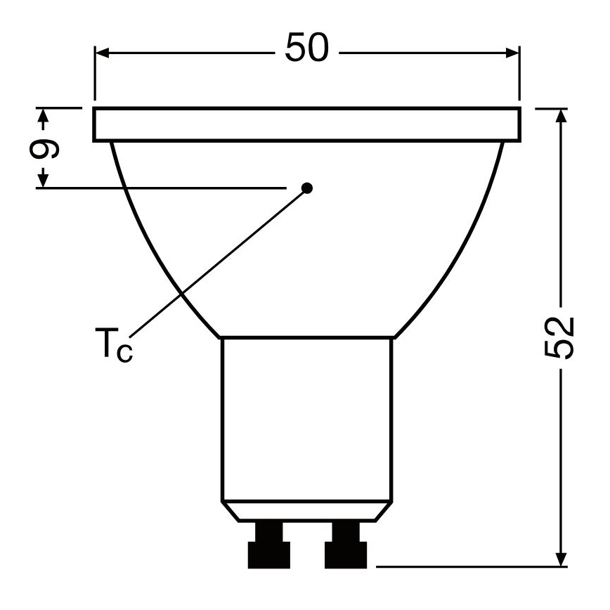 Світлодіодна лампочка з регулюванням яскравості PAR16 GU10/3,7W/230V 4000K CRI 90 - Osram