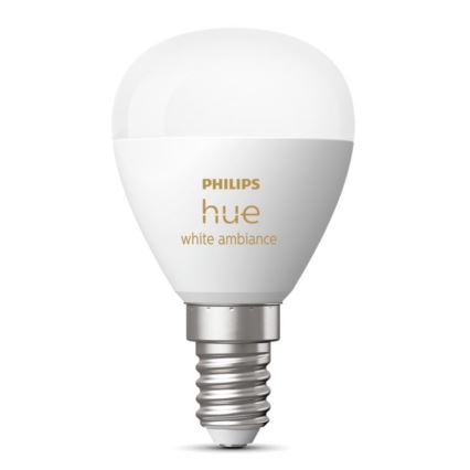 Світлодіодна лампочка з регулюванням яскравості Philips Hue WHITE AMBIANCE P45 E14/5,1W/230V 2200-6500K