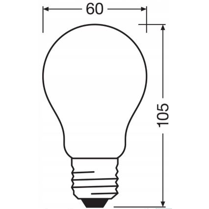 Світлодіодна лампочка з регулюванням яскравості RETROFIT A60 E27/11W/230V 4000K - Osram