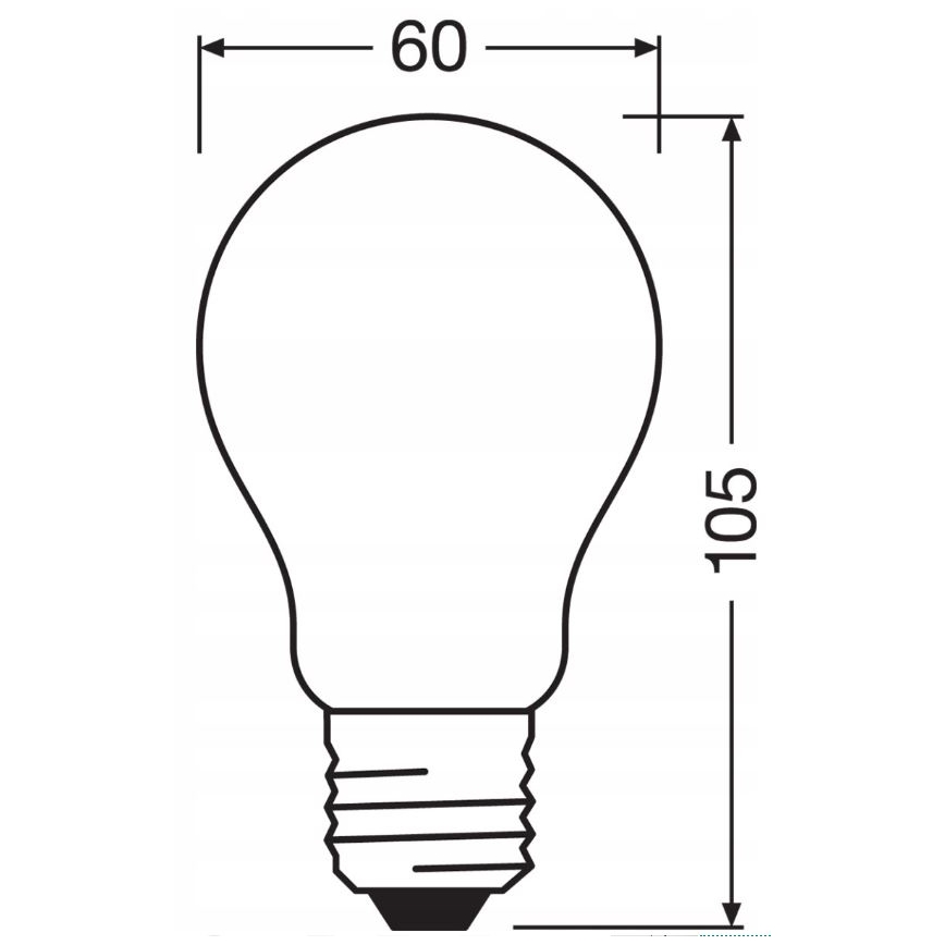 Світлодіодна лампочка з регулюванням яскравості RETROFIT A60 E27/11W/230V 4000K - Osram