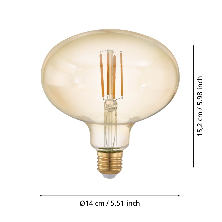 Світлодіодна лампочка з регулюванням яскравості VINTAGE E27/4W/230V 2200K - Eglo 12596