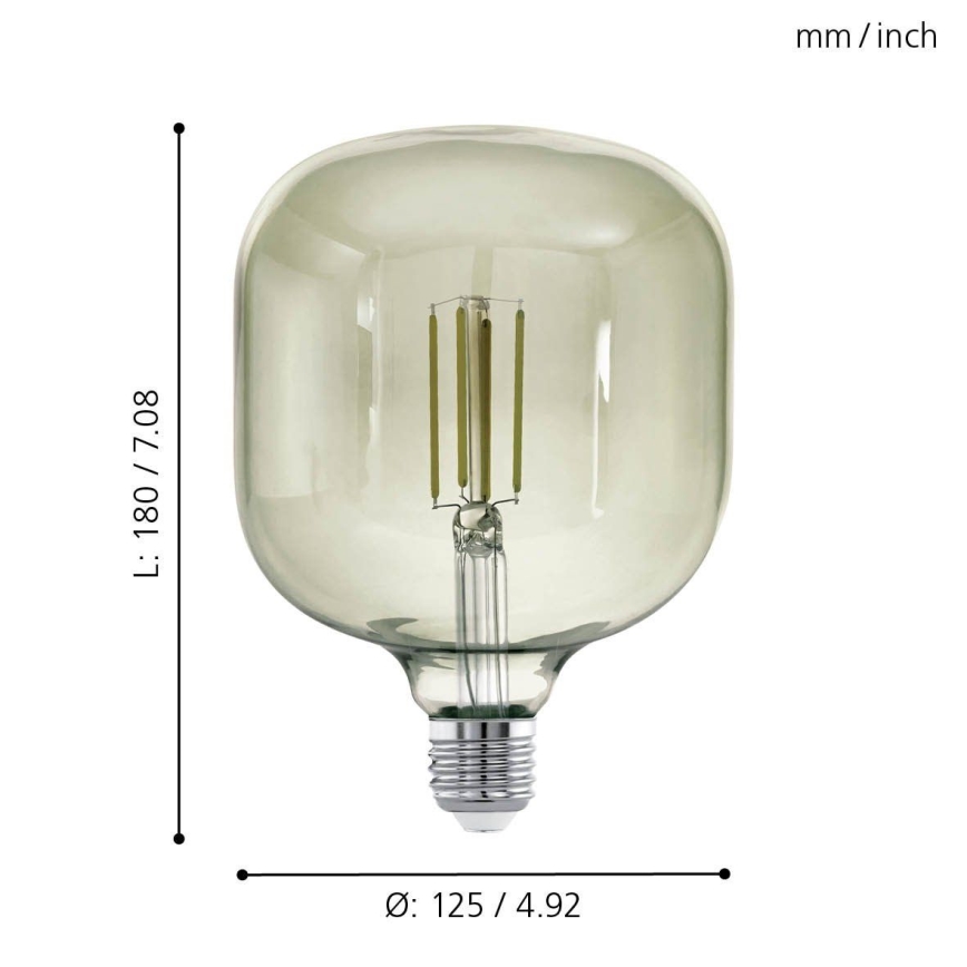 Світлодіодна лампочка з регулюванням яскравості VINTAGE E27/4W/230V 3000K  - Eglo 12597