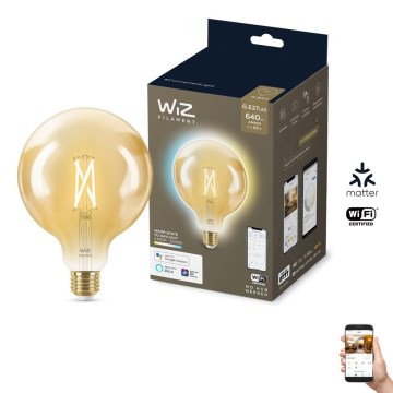 Світлодіодна лампочка з регулюванням яскравості VINTAGE FILAMENT G125 E27/6,7W/230V 2000-5000K CRI 90 Wi-Fi - WiZ