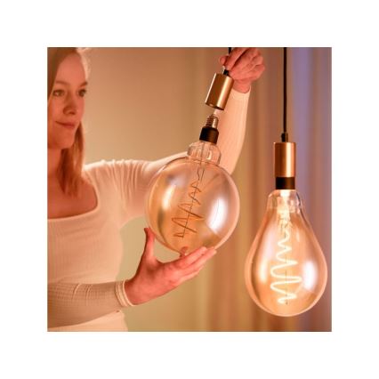 Світлодіодна лампочка з регулюванням яскравості VINTAGE FILAMENT G200 E27/6W/230V 2000-5000K CRI 90 Wi-Fi - WiZ
