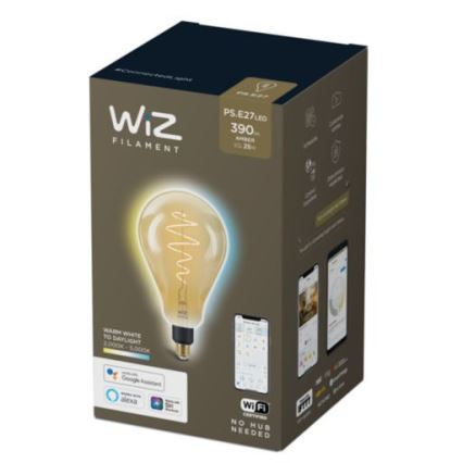 Світлодіодна лампочка з регулюванням яскравості VINTAGE FILAMENT PS160 E27/6,5W/230V 2000-5000K CRI 90 Wi-Fi -WiZ