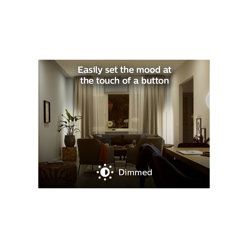Світлодіодна лампочка з регульованням яскравості Philips Hue WHITE E14/5,5W/230V 2700K
