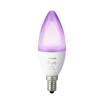 Світлодіодна лампочка з регульованою яскравістю Philips Hue WHITE AND COLOR AMBIANCE B39 E14/5,3W/230V 2200K - 6500K