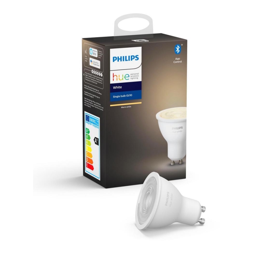 Світлодіодна лампочка з регульованою яскравістю Philips Hue WHITE GU10/5,2W/230V 2700K