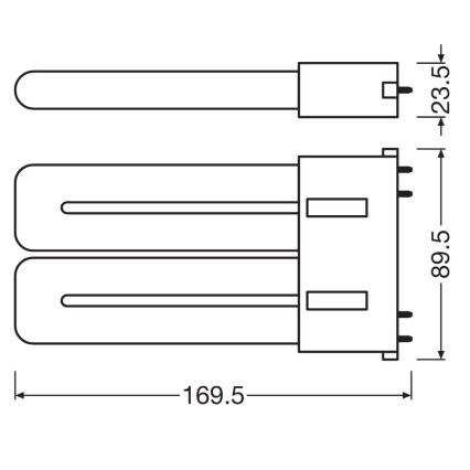 Світлодіодна люмінесцентна трубка 2G10/12W/230V 4000K - Osram