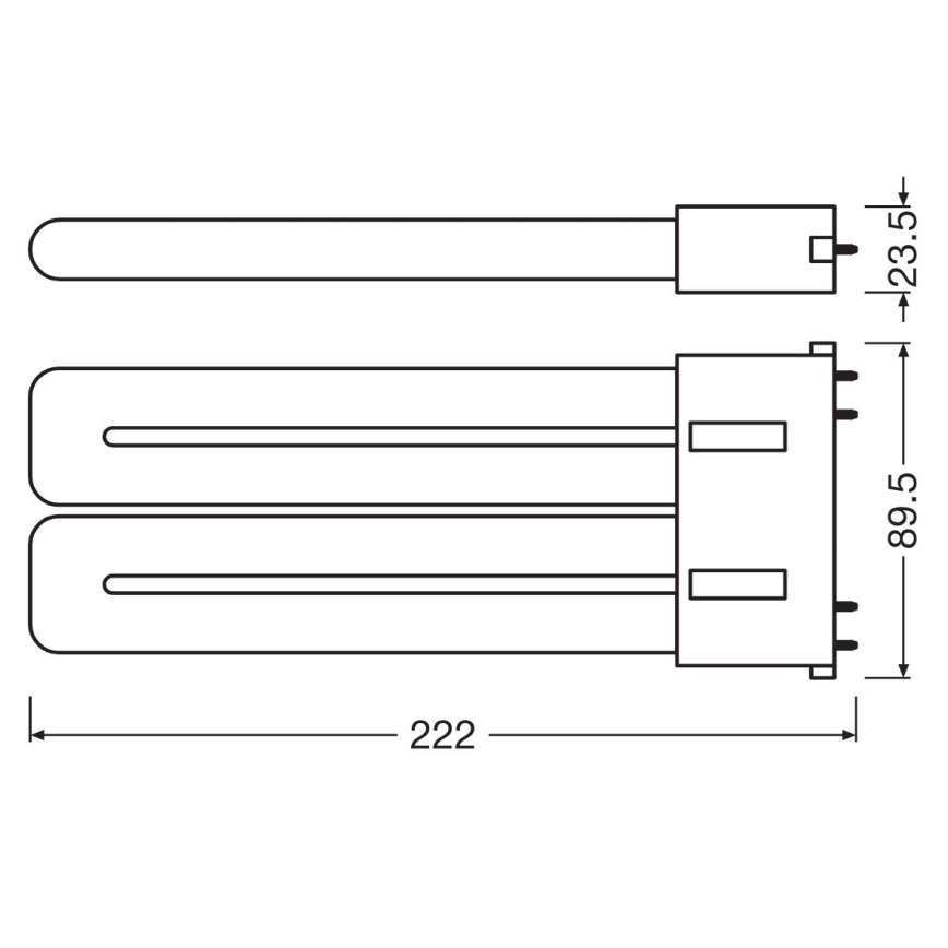 Світлодіодна люмінесцентна трубка 2G10/20W/230V 4000K - Osram