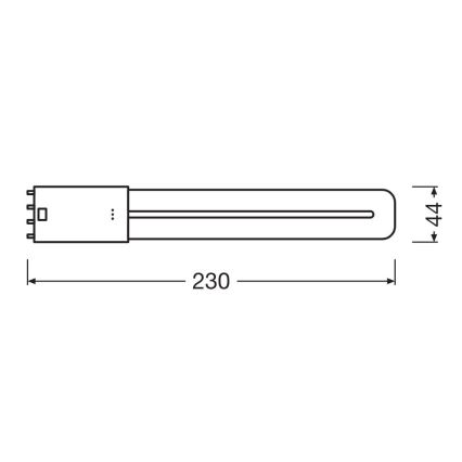 Світлодіодна люмінесцентна трубка 2G11/8W/230V 3000K - Osram