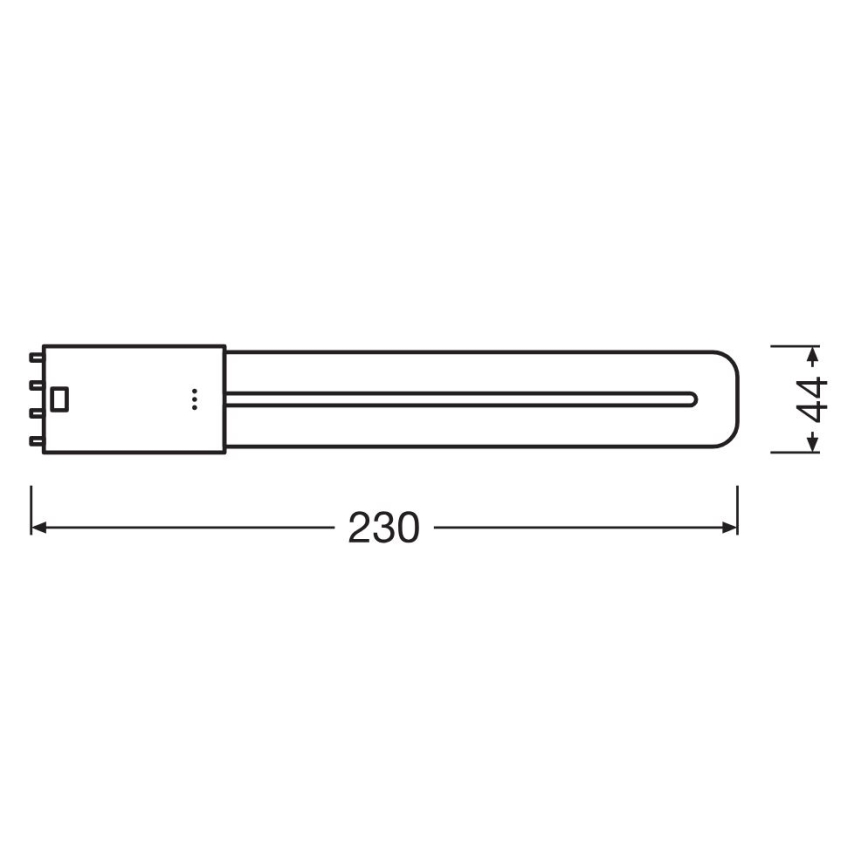 Світлодіодна люмінесцентна трубка 2G11/8W/230V 4000K - Osram