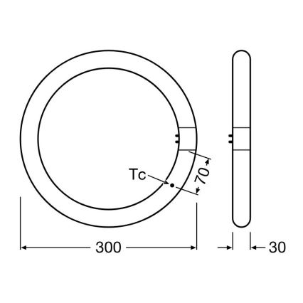 Світлодіодна люмінесцентна трубка G10q/18,3W/230V 4000K - Osram