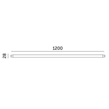 Світлодіодна люмінесцентна трубка T8 G13/18W/230V 3000K 120 см