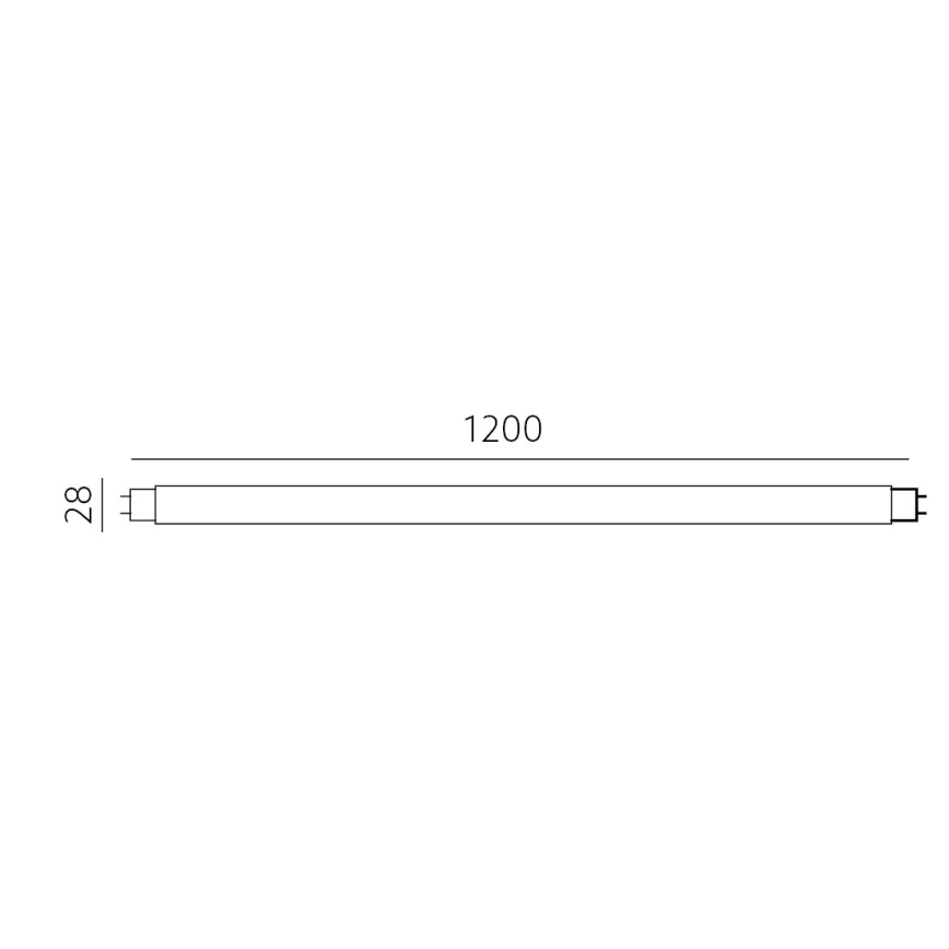 Світлодіодна люмінесцентна трубка T8 G13/18W/230V 4000K 120 cm