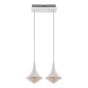 Світлодіодна люстра 2xLED/9W/230V білий