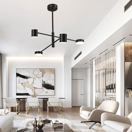 Світлодіодна люстра на штанзі LED/24W/230V 3000K чорний