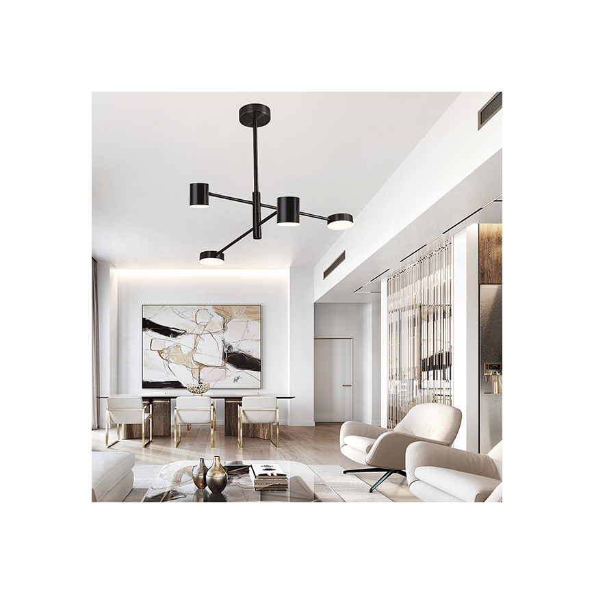 Світлодіодна люстра на штанзі LED/24W/230V 3000K чорний