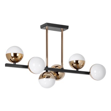 Світлодіодна люстра на стрижні 6xLED/7W/230V золота/чорна