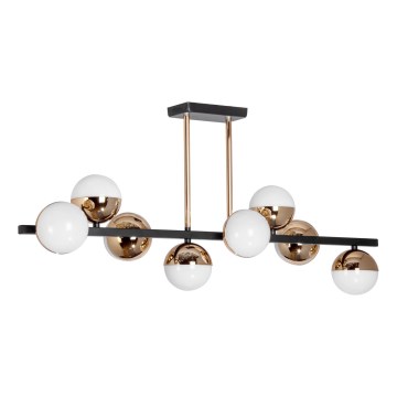 Світлодіодна люстра на стрижні 8xLED/7W/230V золота/чорна