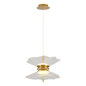 Світлодіодна люстра на тросі BUTTERFLY 2×LED по 10 Вт, 230 В, 3000 К, золота