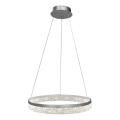 Світлодіодна люстра на тросі GALA LED/25W/230V, діаметр 50 см, срібляста