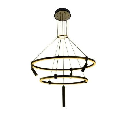 Світлодіодна регульована люстра на тросі LED/140W/230V 3000-6500K + дистанційне керування