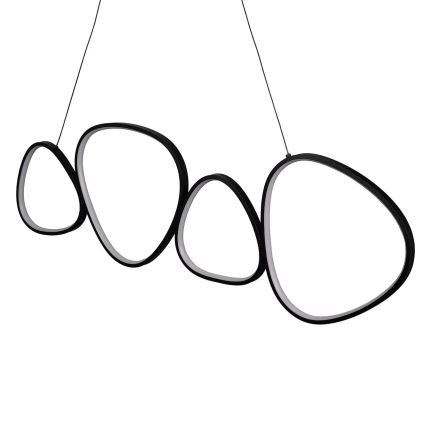 Світлодіодна люстра на тросі ПЕТРА 48 Вт/230 В 4000 К чорна