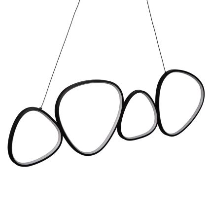 Світлодіодна люстра на тросі ПЕТРА 48 Вт/230 В 4000 К чорна