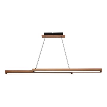 Світлодіодна люстра на тросі SENTO LED/19W/230V дерев'яна