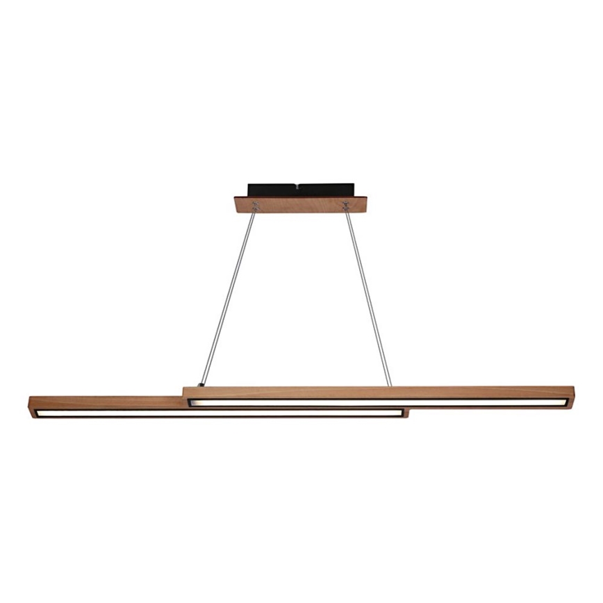 Світлодіодна люстра на тросі SENTO LED/19W/230V дерев'яна