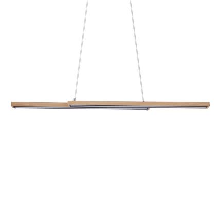 Світлодіодна люстра на тросі SENTO LED/19W/230V дерев'яна