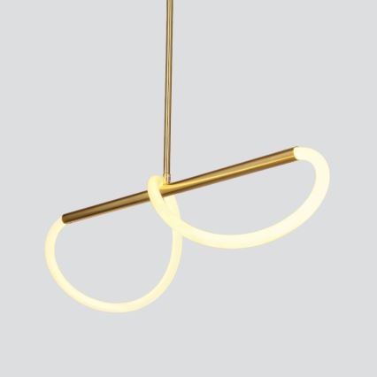 Світлодіодна люстра на тросі СУПРЕМЕ, 22 Вт/230 В, 100 см, золота