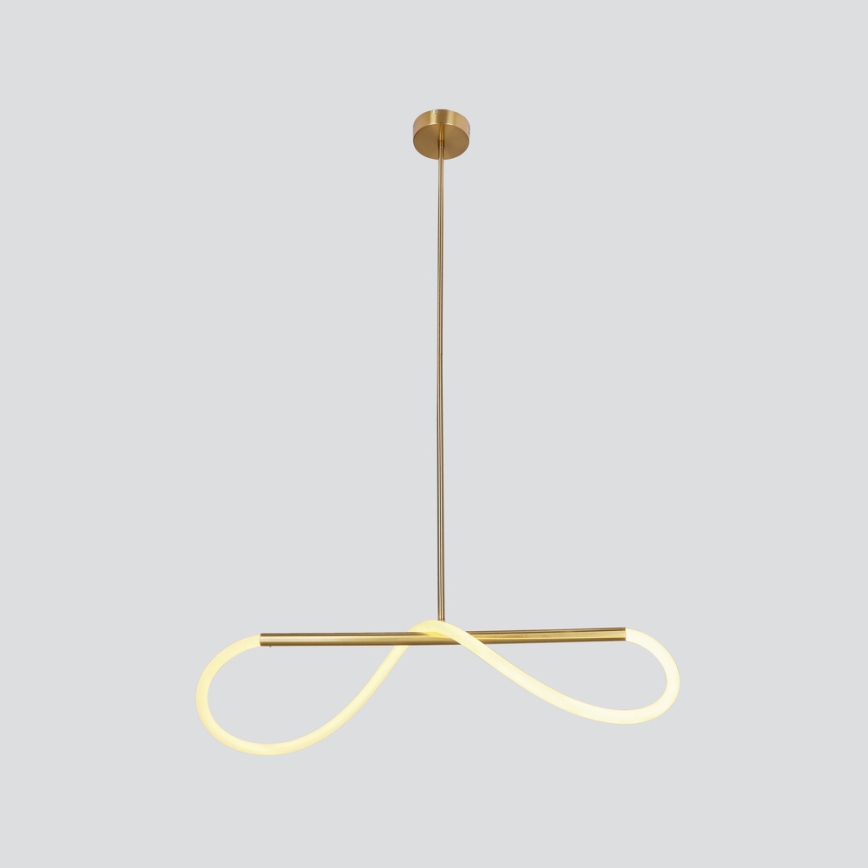Світлодіодна люстра на тросі СУПРЕМЕ, 22 Вт/230 В, 100 см, золота