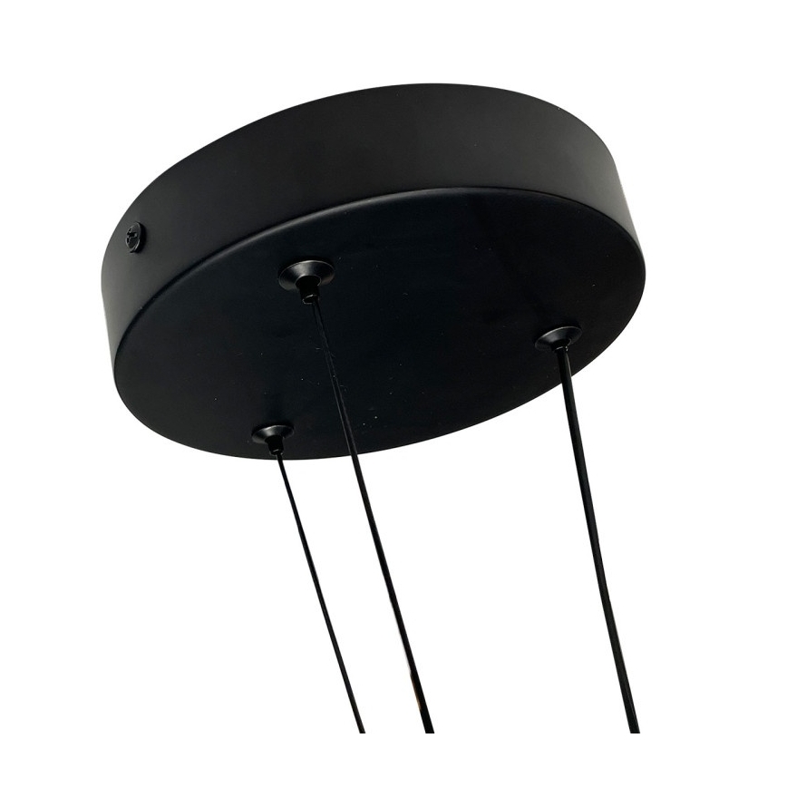 Світлодіодна люстра на тросі TRIANGLE LED/40Вт/230В 3000/4000/6000К діаметр 60 см чорна