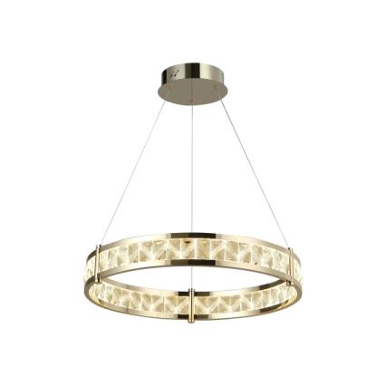 Димована LED-кришталева люстра на тросі ENRIQUE LED/55W//230V 3000-6000K діаметр 80 см + пульт дистанційного керування