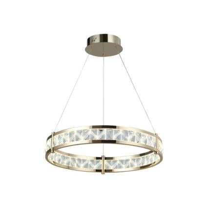 Димована LED-кришталева люстра на тросі ENRIQUE LED/55W//230V 3000-6000K діаметр 80 см + пульт дистанційного керування
