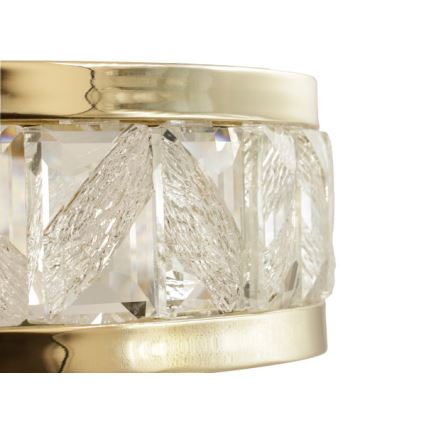 Димована LED-кришталева люстра на тросі ENRIQUE LED/55W//230V 3000-6000K діаметр 80 см + пульт дистанційного керування