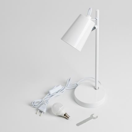 Світлодіодна настільна лампа 1×E14/4,9 Вт/230 В, біла