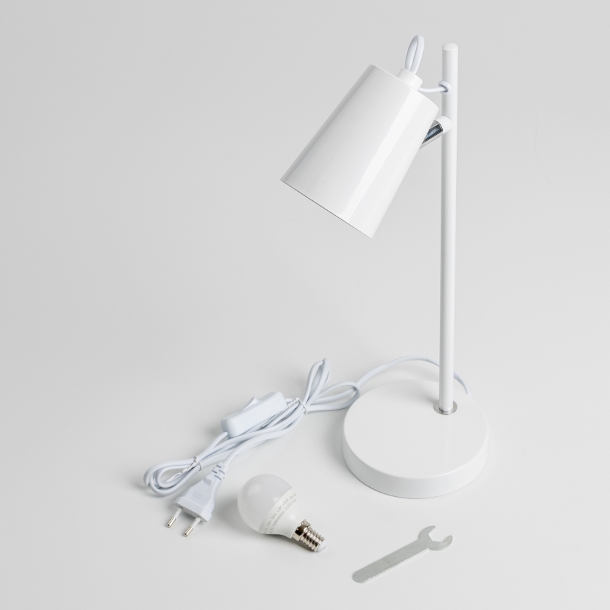 Світлодіодна настільна лампа 1×E14/4,9 Вт/230 В, біла