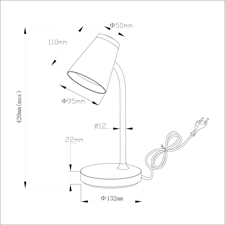 Світлодіодна настільна лампа CHICO LED/4,5W/230V чорний