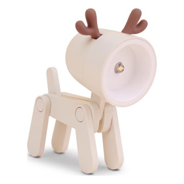 Світлодіодна настільна лампа LED/0,06W/3xLR41 sob біла
