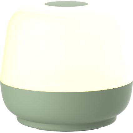Світлодіодна регульована сенсорна зовнішня настільна лампа SAMBA LED/1,2W/5V USB 1200 mAh IP44 зелена