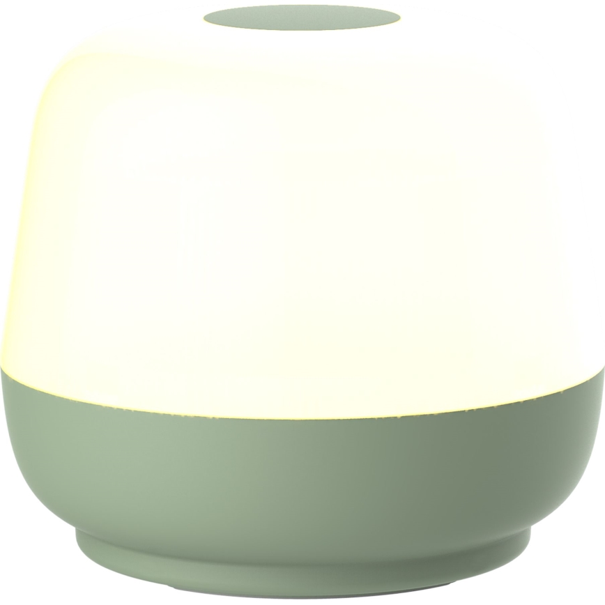 Світлодіодна регульована сенсорна зовнішня настільна лампа SAMBA LED/1,2W/5V USB 1200 mAh IP44 зелена