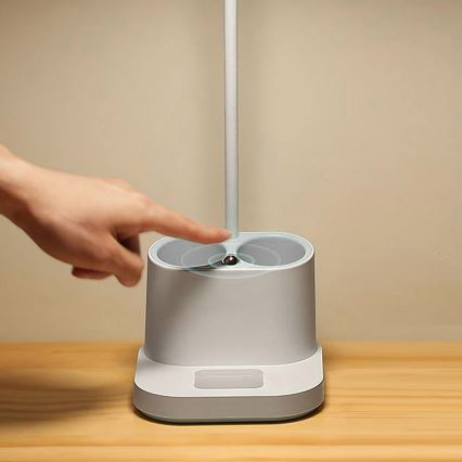 Світлодіодна регульована настільна лампа з зарядкою, тримачем та павербанком LED/5W/5V 2400mAh