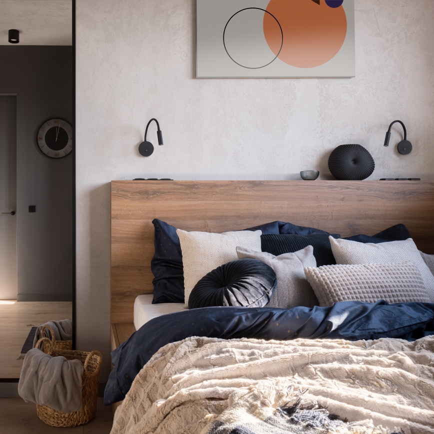 Світлодіодна настінна лампа LAGOS 1xG9/3W/230V 4000K чорний