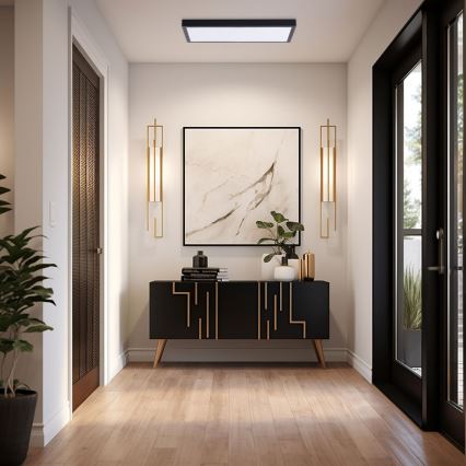 Світлодіодна панель LED/36W/230V 4000K 30x60 см чорний