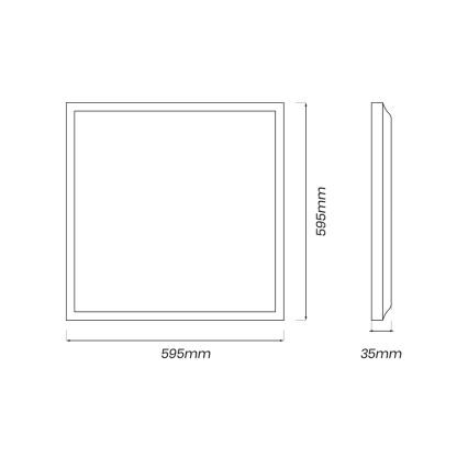 Світлодіодна панель LED/40W/230V 4000K 60x60 см