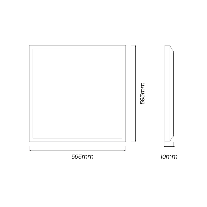 Світлодіодна панель LED/48W/230V 4000K 60x60 см